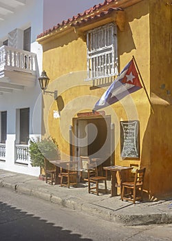 Colonial Style Architecture in Cartagena de Indias Colombia