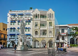 Colonial Style Square in Cartagena Colombia