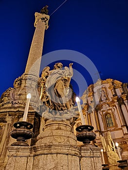Colonna dellâ€™Immacolata in Piazza San Domenico, Palermo