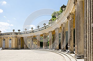 Colonnade from the 18th century in Potsdam