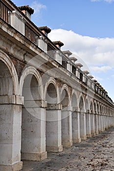 Colonnade in Casa de los Oficios palace, Aranjuez (Spain) photo