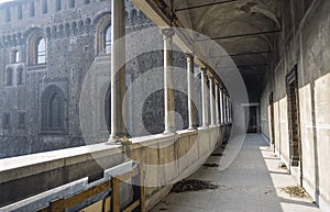 Colonnade of the Castello Sforzesco