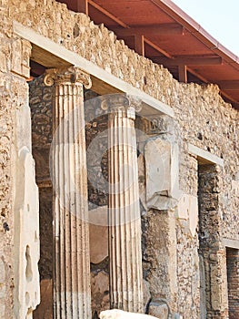 Ruins of Pompeii, ancient Roman city. Pompei, Campania. Italy. photo