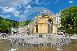 Colonnade with fountain - Marianske Lazne Marienbad
