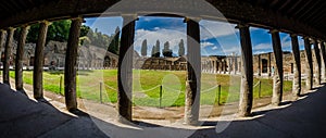 Gladiator Barracks of the ancient Pompeii photo