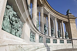 Colonnade on Heroes Square, Budapest