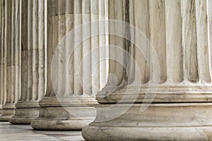 Colonnade of Ionic order columns