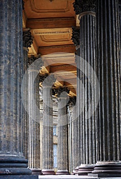 Colonnade of the Kazan Cathedral in St. Petersburg photo