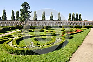 Colonnade in Kromeriz flower Garden