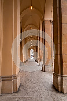 Colonnade on Maximilanstrasse, Maximilian Street in Munich, Germany