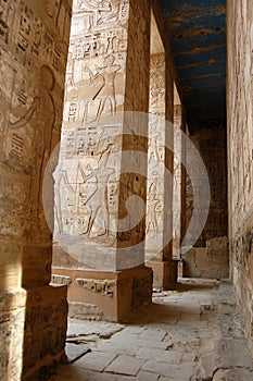 Colonnade at Medinet Habu, Luxor