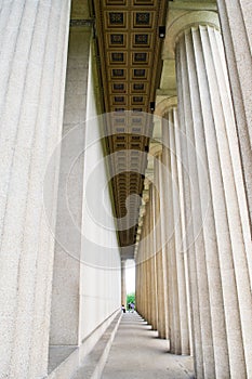 Colonnade at the Parthenon in Nashville Tennesse