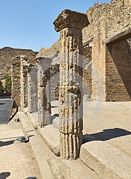Ruins of Pompeii, ancient Roman city. Pompei, Campania. Italy. photo