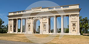 Colonnade on Rajstna classicist gloriet Valtice town