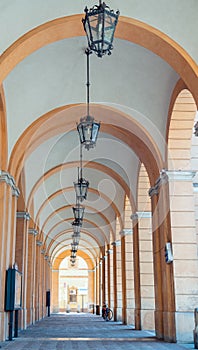 Colonnade in Santarcangelo di Romagna