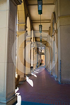 Colonnade in Santarcangelo di Romagna