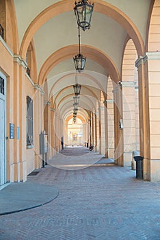 Colonnade in Santarcangelo di Romagna