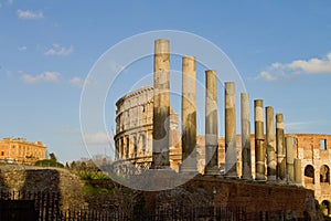 Colonnade of the Temple of Venus, Rome