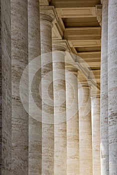 Colonnades in Piazza San Pietro St. Peter`s Square in Vatican City photo