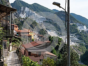 Colonnata, a village of Carrara, on the Slopes of the Apuan Alps, known throughout the World for its Lard and white Marble
