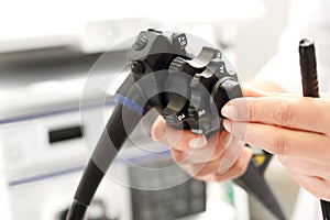 Colonoscope, gastroscope.