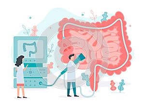 Colonoscopy bowel health concept