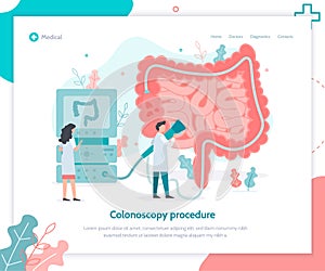 Colonoscopy medical web page