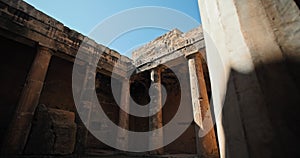 Colony ancient hall in ruins in Pathos, Cyprus.