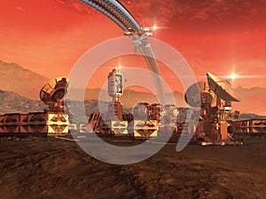 Colony on a red planet