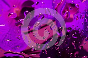 Color abstract background with water drops