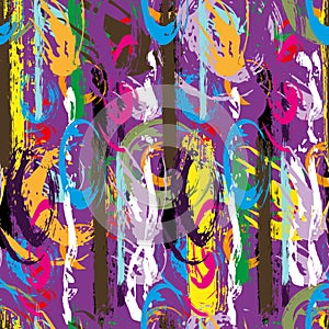Color abstract ethnic pattern in graffiti style with elements of urban modern style bright quality illustration for your design