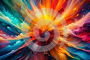 Color abstract. Hot colors photo