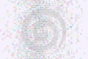 Color abstract mixed pattern generative art background. Shape, repeat, effect, concept & web.