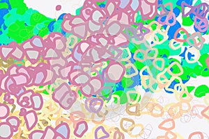 Color abstract motion, particle or random pattern generative art background. Surface, vector, repeat & texture.