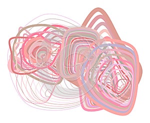 Color abstract path lines geometric pattern generative art background. Messy, paths, effect & concept.