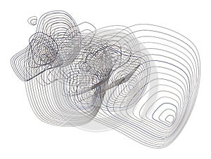 Color abstract path lines geometric pattern generative art background. Paths, design, digital & effect.