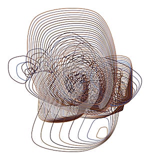 Color abstract path lines geometric pattern generative art background. Texture, paths, web & messy.