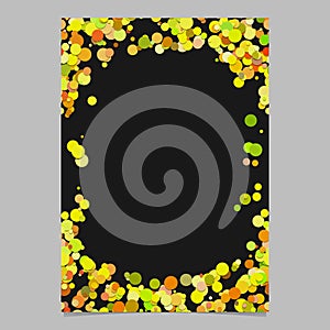 Color abstract random dot pattern card background