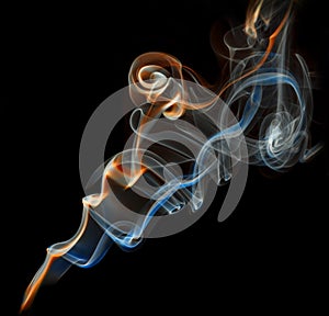 Color abstract smoke