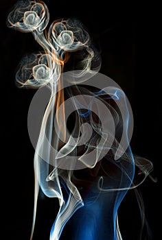 Color abstract smoke