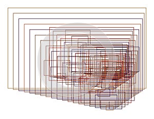 Color abstract square, rectangle geometric pattern generative art background. Web, decoration, vector & texture.