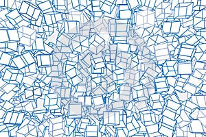 Color abstract square, rectangle pattern generative art background. Vector, digital, effect & web.