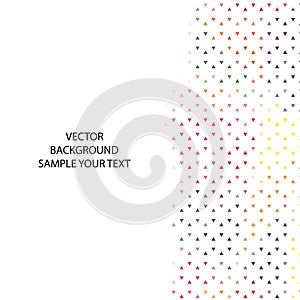 Color abstract triangular background vector image. presentation template. eps 10