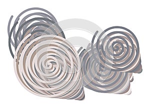 Color abstract twirl circle lines geometric pattern generative art background. Circles, drawing, twist & decoration.