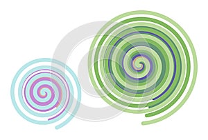 Color abstract twirl circle lines geometric pattern generative art background. Creative, sphere, shape & style.