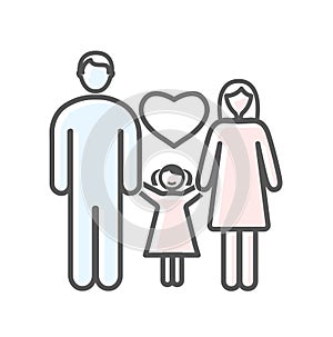 Color adoption family icon