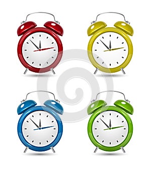 Color Alarm clock set.