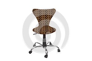Color armchair. Modern designer chair on white background