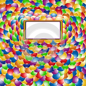 Color ball rainbow background