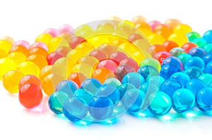 Color balls of polymer gel